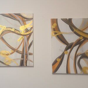 Golden Flow ll - Oil on Canvas